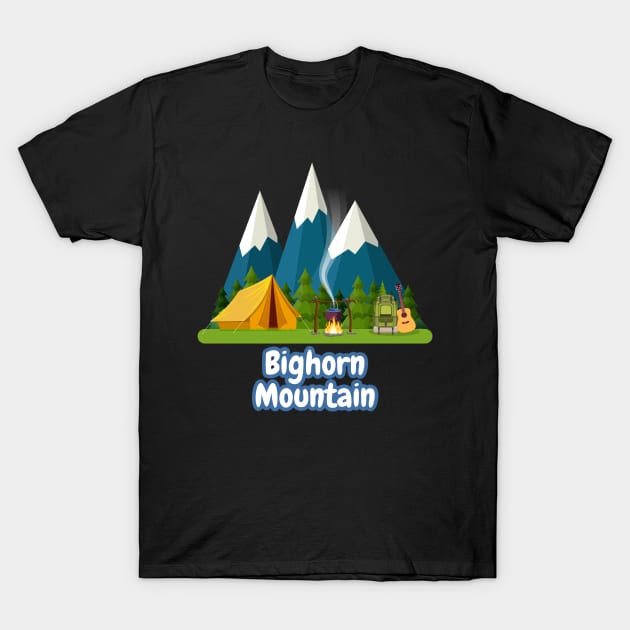 Bighorn Mountain T-Shirt by Canada Cities